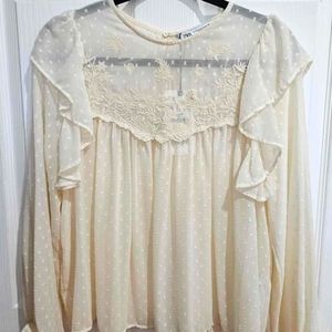 Zara Cream Blouse